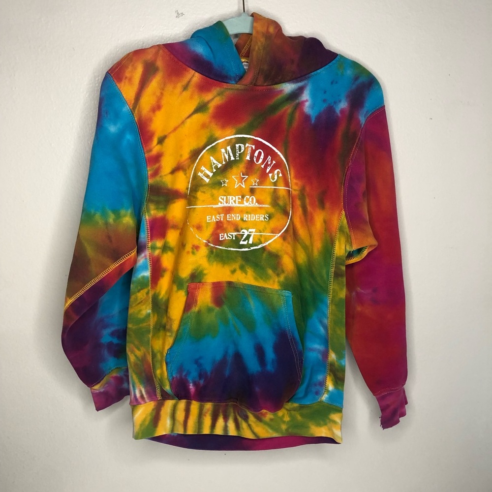 Pro-Weave Tye Dye Multi Color Hoodie Size S